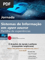 O Arquivo Da Igreja Lusitana Comunhão Anglicana - Notas das primeiras experiências com o ICA-AtoM