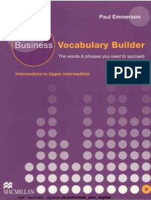 Business Vocabulary Builder | Business | Finance (General) - 