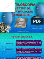 Dactiloscopia Método de Identificación Fehaciente