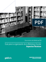 - Guia Para La Organizacion de La Biblioteca Escolar - Gobierno de Buenos Aires