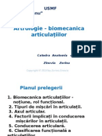 Artrologie Biomecanica Articulațiilor