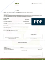 TBL Fund Transfer BEFTN Application Form