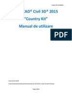 Autocad® Civil 3D® 2015 "Country Kit" Manual de Utilizare