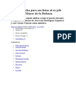 Podemos Ficha Para Sus Listas Al Ex Jefe Del Estado Mayor de La Defensa