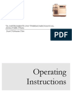 TMA Operating Instructions