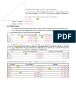 Exercícios de Cálculos de Sub Rede