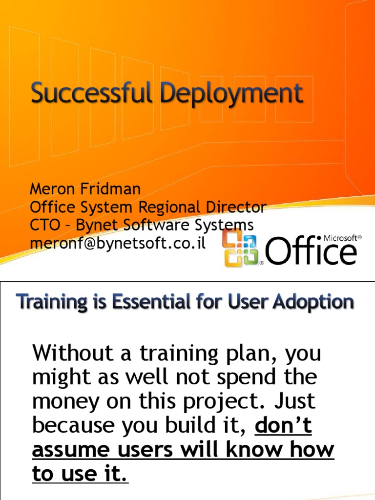 Effective User Training for SharePoint 2007 | PDF | Share Point ...