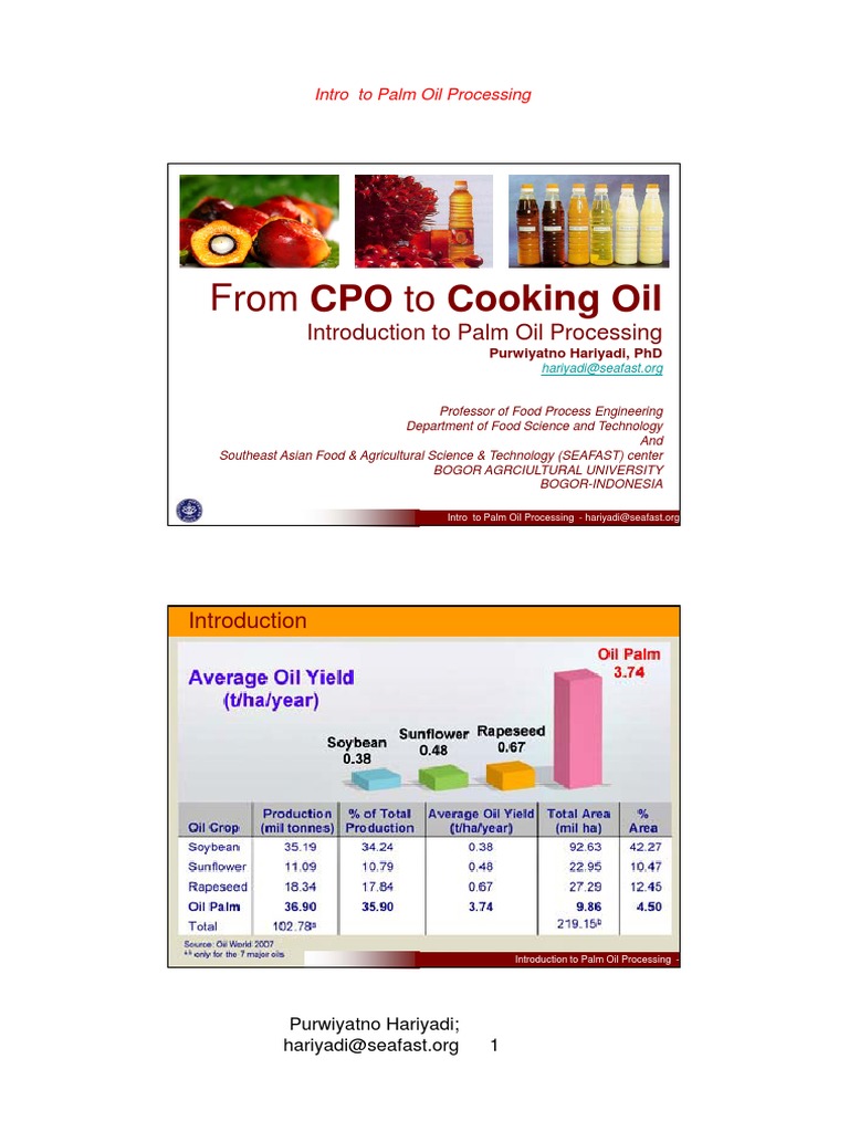 CPO Cooking Oil PH Sodium Dodecyl Sulfate Vegetable Oil