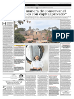 La Única Manera de Conservar El Patrimonio Es Con Capital Privado