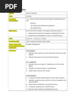 Daily Lesson Plan: Theme Topic Learning Standard(s)