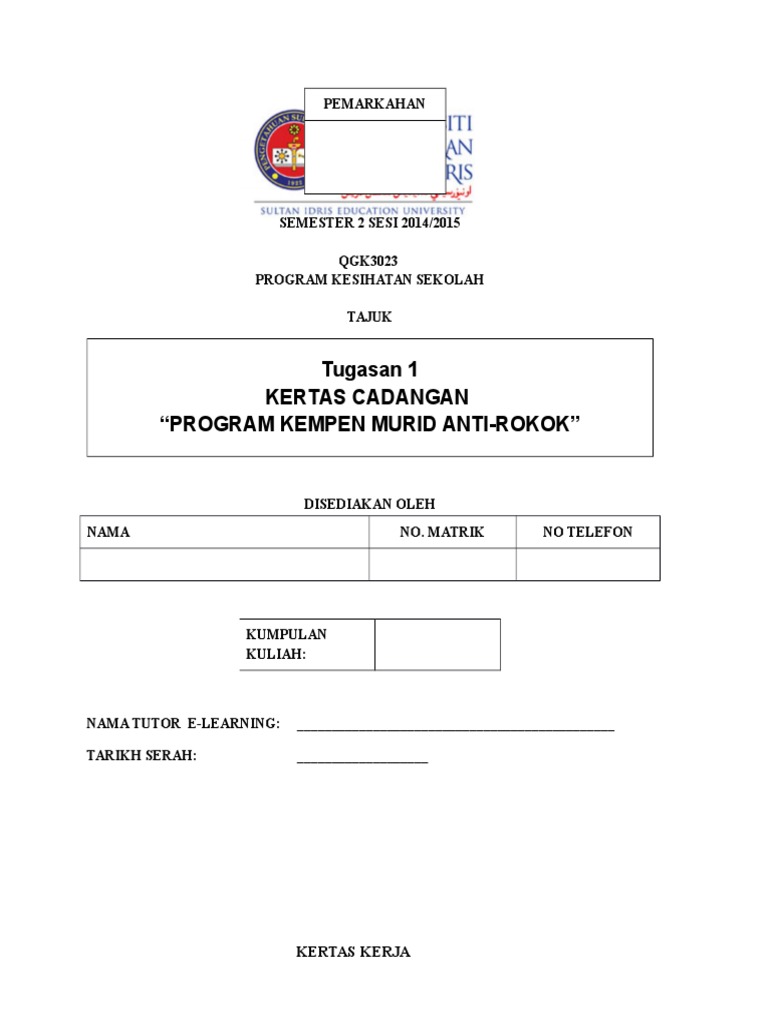 Program Kempen Anti-Rokok Sekolah | PDF | Pengembangan Diri