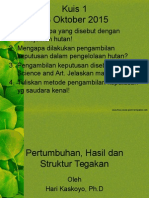 Pertumbuhan, Hasil Dan Struktur Tegakan