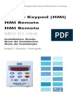 WEG SRW 01 Hmi Interface Homem Maquina 0899.5827 Guia de Instalacao Portugues BR