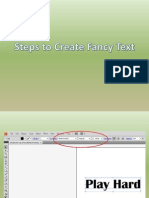 steps to create fancy text