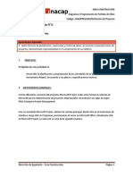 G04. Programación de Partidas de Obra. Project Definición de Un Proyecto.