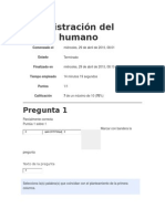 Autoevaluacion U1 Administración Del Capital Humano