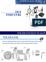 Materi Kuliah Metrologi Industri 02 Toleransi