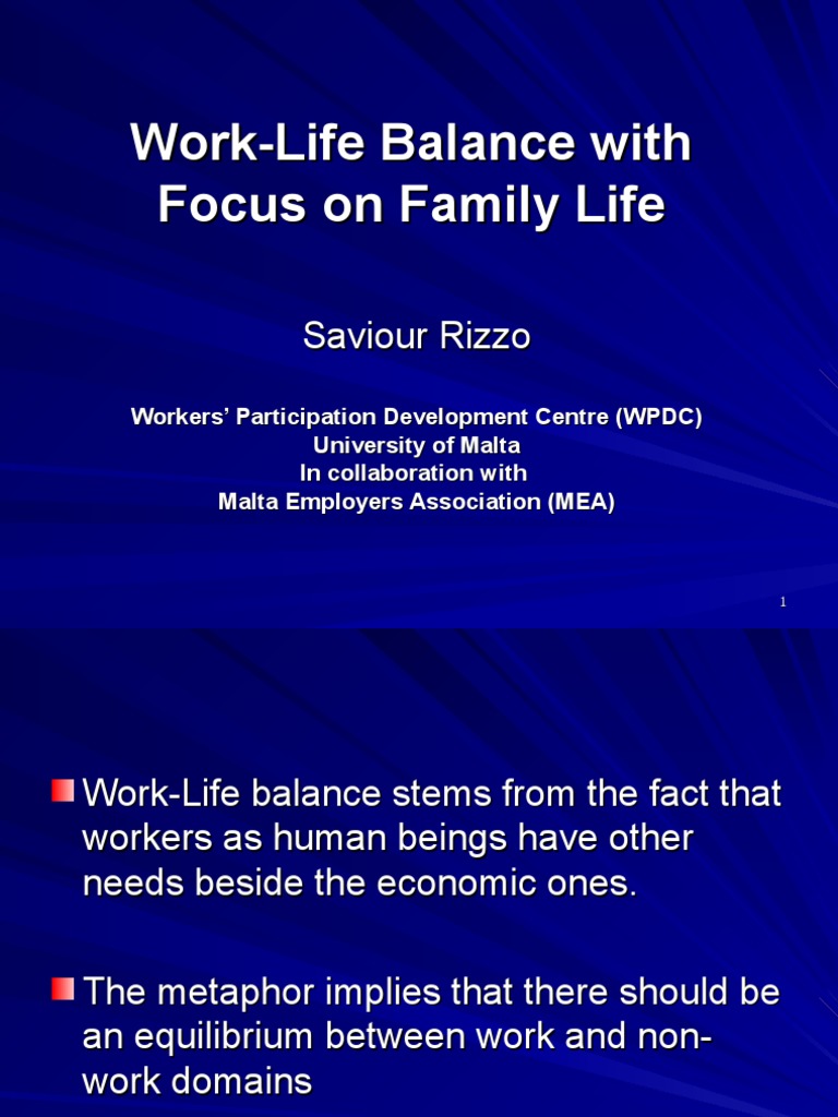 Balancing Work and Family in Malta | PDF | Working Time | Work–Life Balance