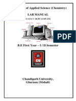 Department of Applied Science (Chemistry) Lab Manual: Subject: BCPC (Csp-133)