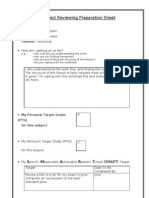 Subject Reviewing Preparation Sheet: Name: Bradley Haslam Subject: Media Studies Teacher: Vicky/Rob