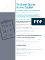 Disaster Recovery Checklist