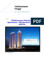 Metode Pelaksanaan Galian Tanah Pada Apartement