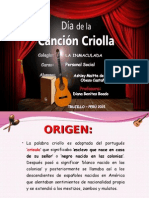 Dia de La Canción Criolla