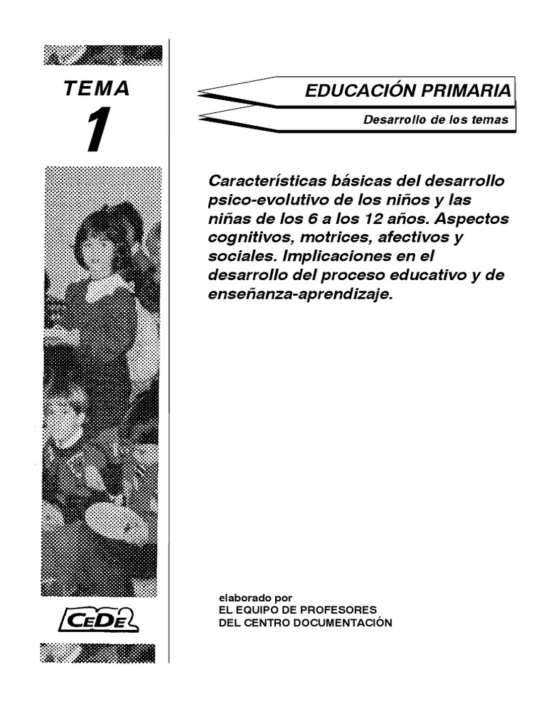 TEMA MUESTRA Temario Primaria | PDF | Adultos | Educación primaria