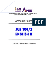 PA JUE 300 - Academic Planner (2015-2016)