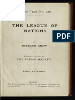 The League of Nations - George Bernard Shaw / Fabian Society (1929)