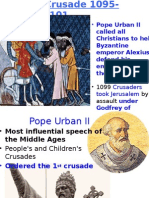 Pope Urban II: Called All Christians To Help Byzantine Emperor Alexius I Defend His Empire Against The Seljuk Turks