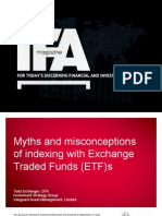 Myths and Misconceptions of Indexing With Exchange Traded Funds (ETF) S