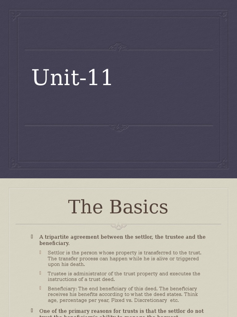 Understanding Intervivos Trusts | PDF | Beneficiary (Trust) | Trust Law