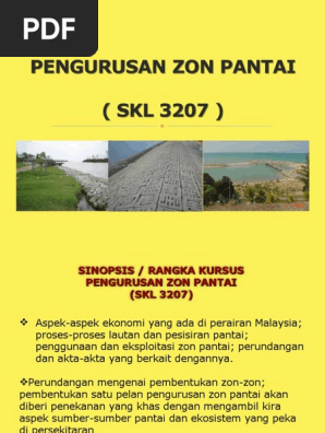 Pengurusan Zon Pantai Skl3207 Nota Kuliah Pdf