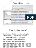 Binary Data With Struct: 31.07.2012 Kut-Vortrag Michael Büker