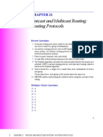 Unicast and Multicast Routing: Routing Protocols: Review Questions