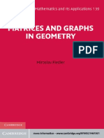 Graphs and Matrices in Geometry Fiedler PDF