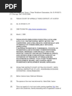 Download texas state employees union v  texas workforce commission no  03-99-00171-cv tex app  dist 3 2000 xause of action by legalmatters SN288524 doc pdf