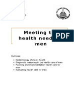 Meeting health needs of men