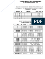 Lista de Precios HESSER