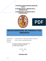 Biodiversidad de Productos Andinos