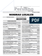 Normas Legales, miércoles 4 de noviembre 2015