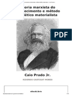 Teoria Marxista Do Conhecimento e Método Dialético Materialista — Caio Prado Jr