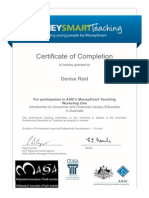 Certificate - Money Smarth Training