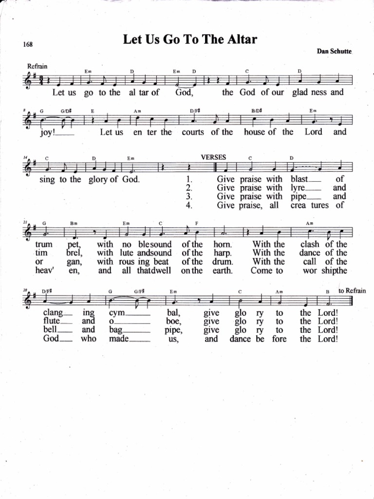 Let Us Go To The Altar