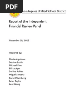 LAUSD INDEPENDENT FINANCIAL REVIEW PANEL Final Report Nov. 2, 2015