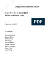 LAUSD INDEPENDENT FINANCIAL REVIEW PANEL Final Report Nov. 2, 2015
