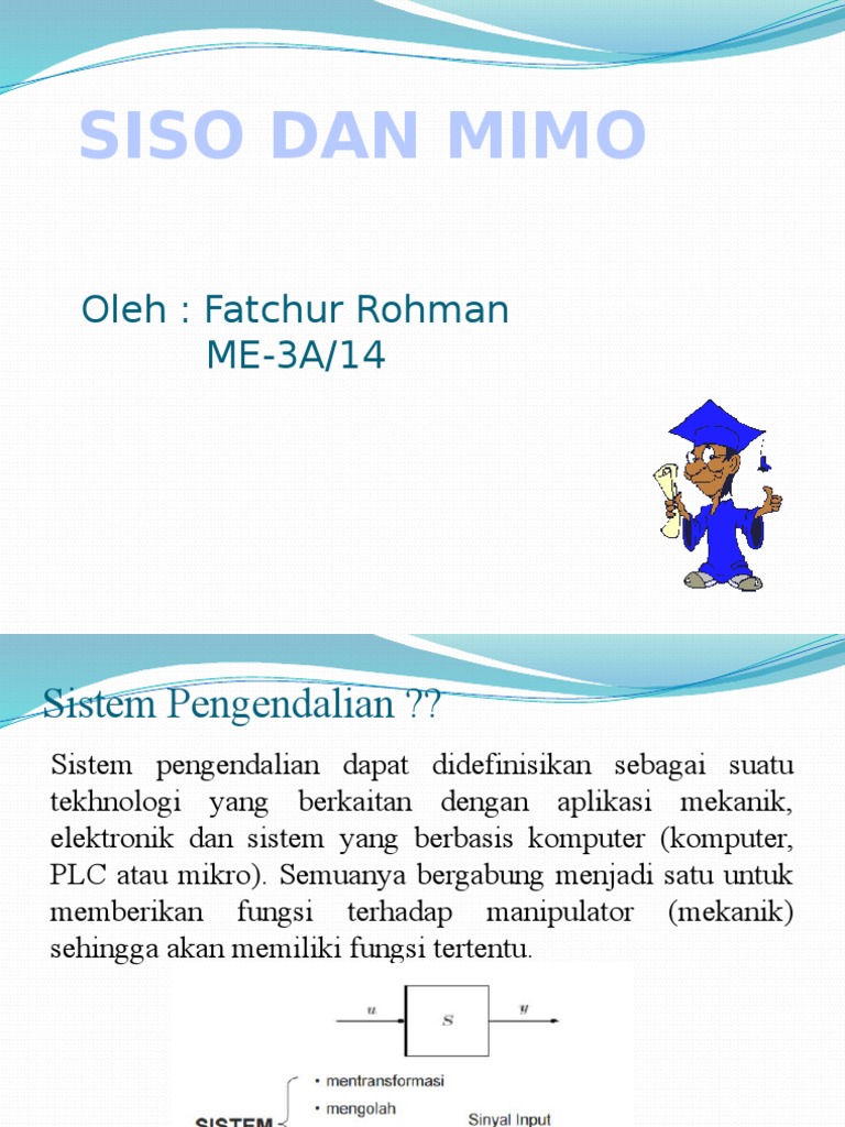 Perbandingan SISO dan MIMO dalam Kontrol | PDF