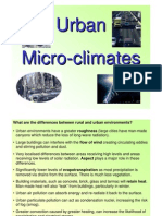 Urban Micro - Climates