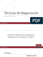 Técnicas de Negociación